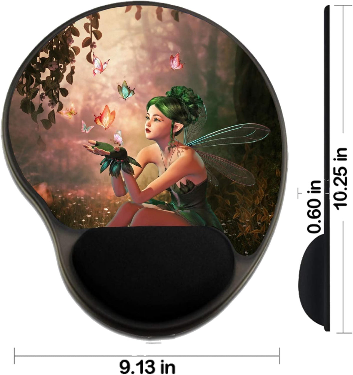 MSD Mousepad Wrist Rest Protected Mouse Pads, Mat with Wrist Support, Image I...