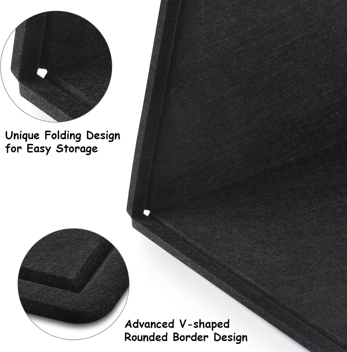 Large Bulletin Board, Foldable 72x48 Inches Cork Board Alternative, Large Fel...