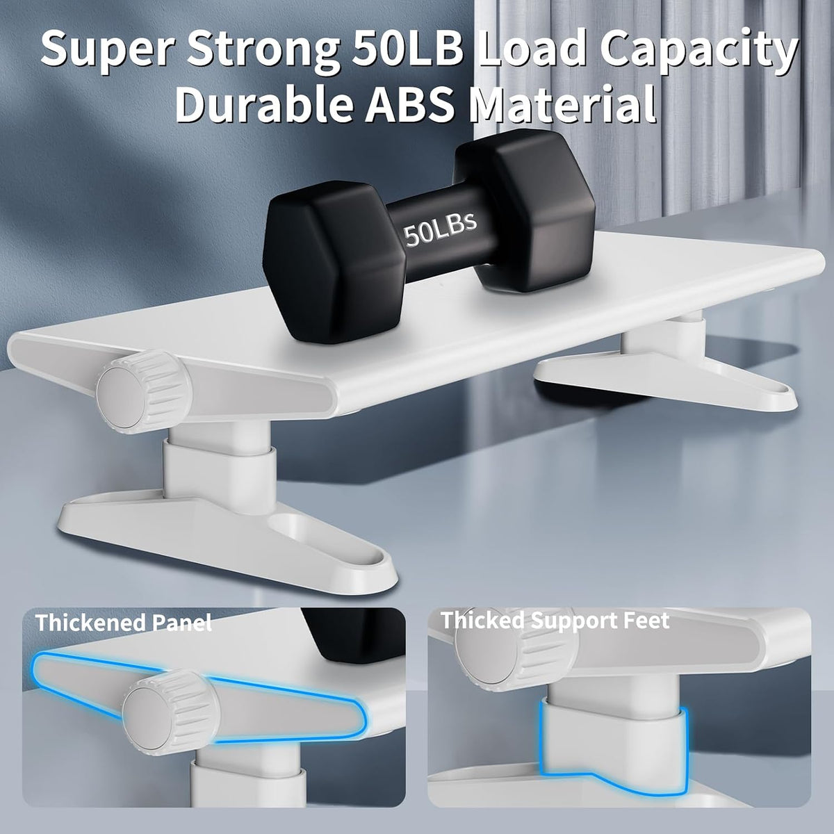 Computer Monitor Stand Riser for Desk,4.4-5.7 Inches Freely Height Adjustable...