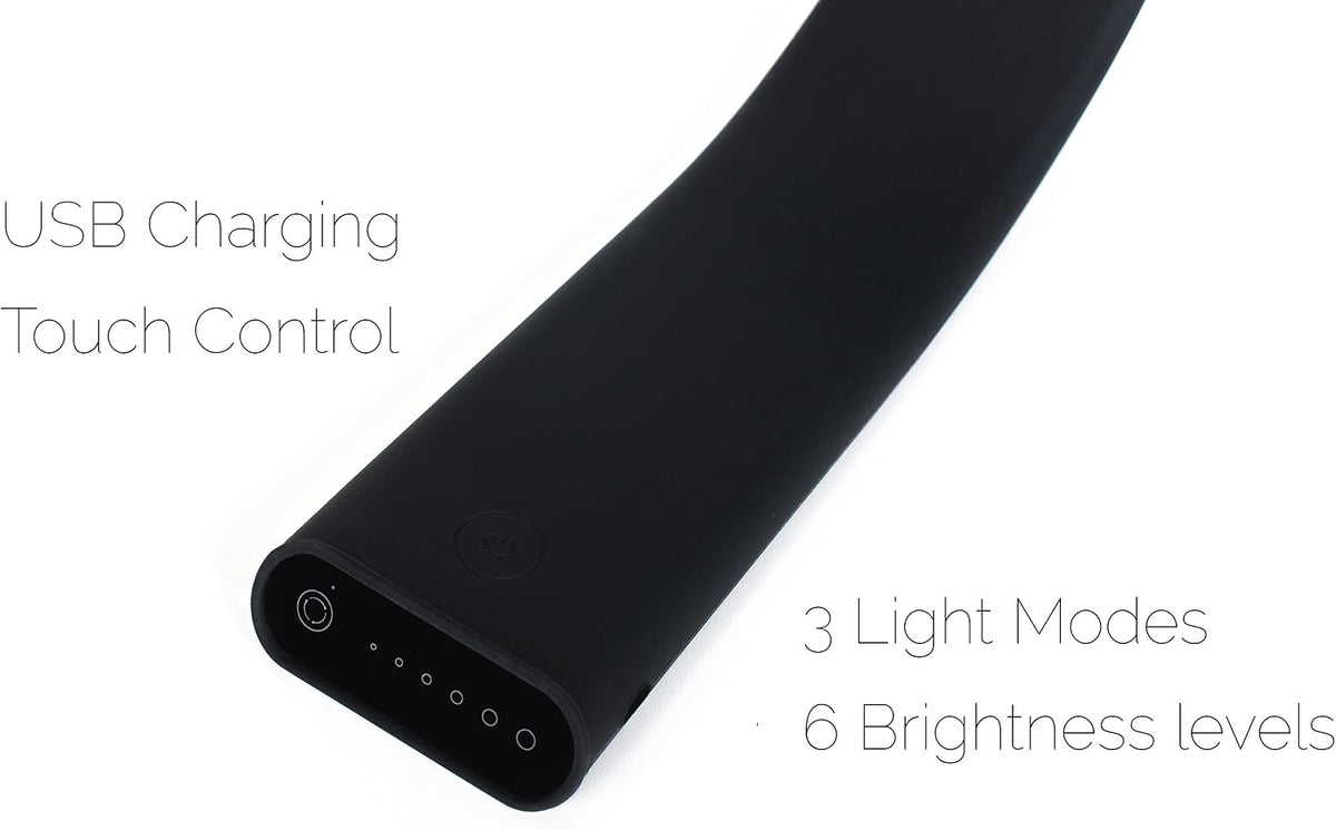 Luxe Cordless Eye Friendly LED Desk Lamp, USB Rechargeable, Up to 40 Hours of...