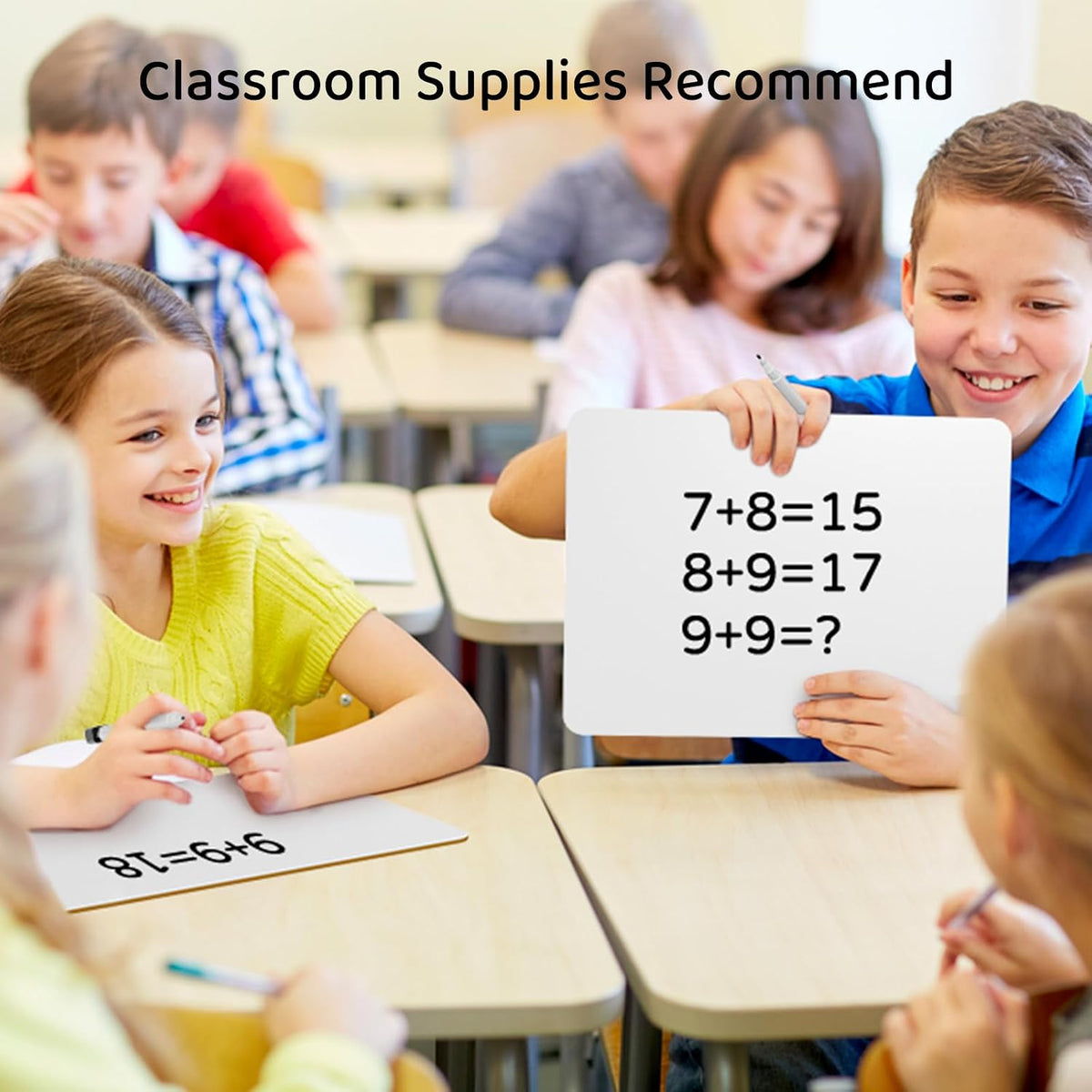 Upgrey Dry Erase Lapboards, 32 Pack Double-Sided Dry Erase Boards, Small Whit...