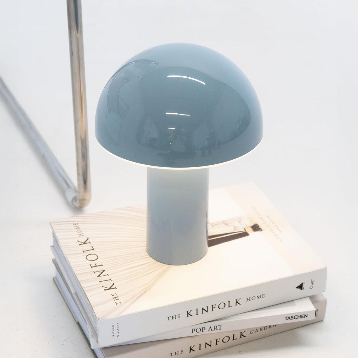 Brightech Celia Small Lamp – 10" Touch-Controlled Mushroom Table Lamp, C...