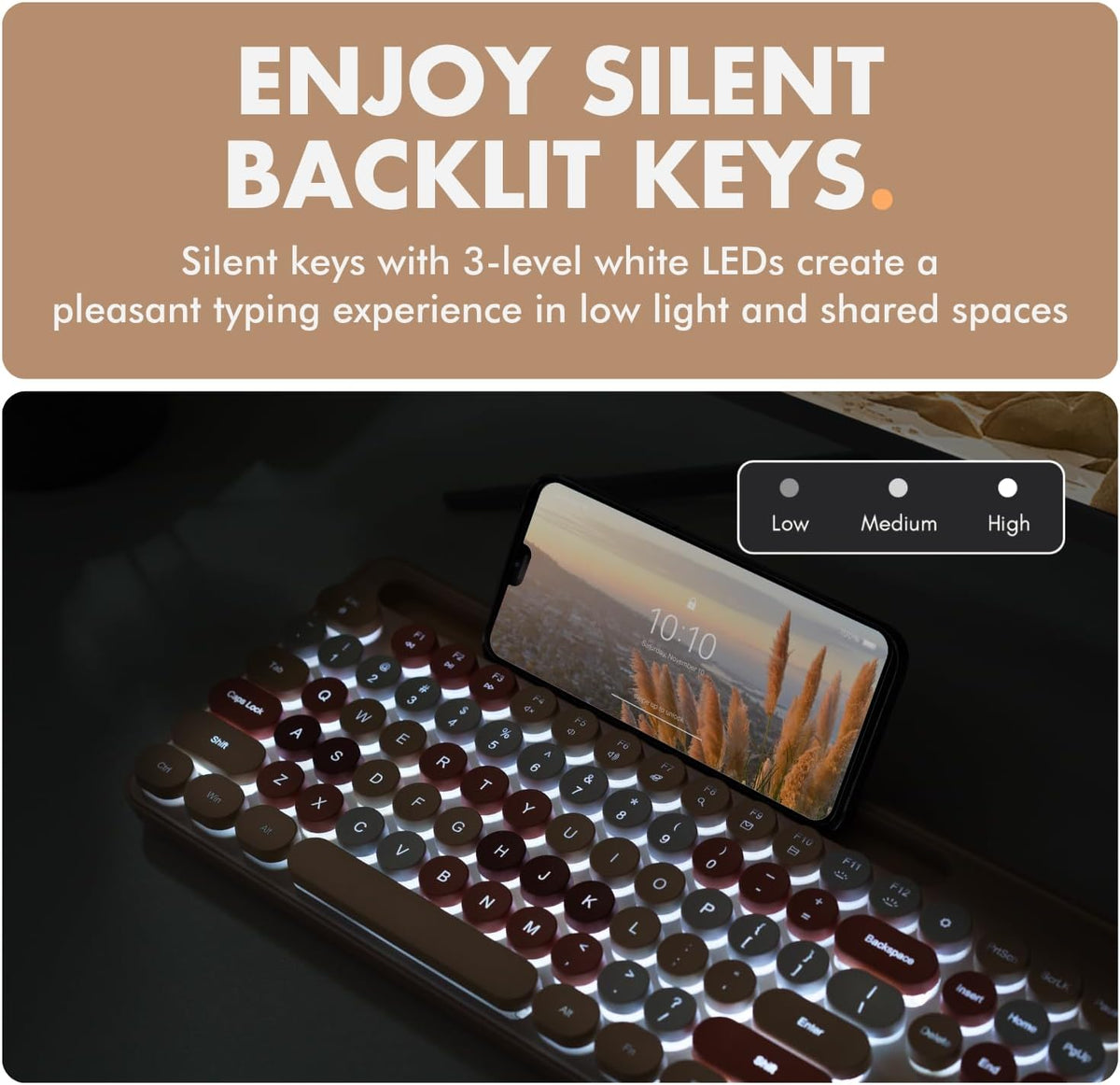 X9 Wired Keyboard and Mouse Combo with Phone/Tablet Holder - Full-Sized 109 K...