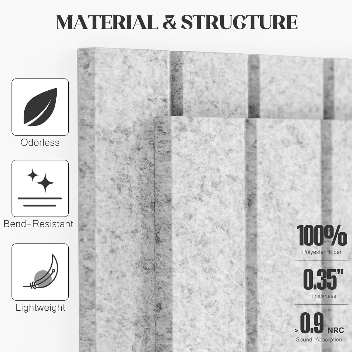 Felt Bulletin Board Tiles 59x36 15 Pack Sound Absorbing Wall Panels
