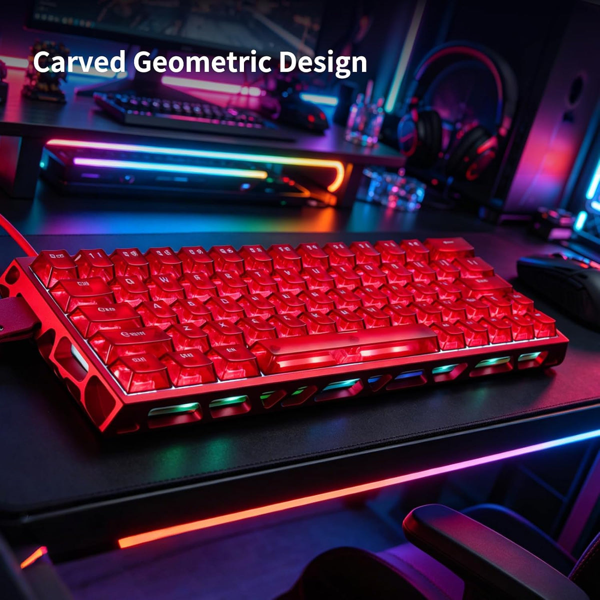IROK MG63 64 Keys Wired Magnetic Switch Keyboard, 512KHZ All Keys Scan Rate, ...
