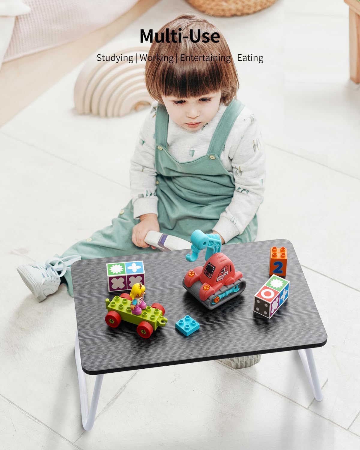 FISYOD Foldable Lap Desk, Laptop Bed Desk, Portable Bed Table, Laptop Stand f...
