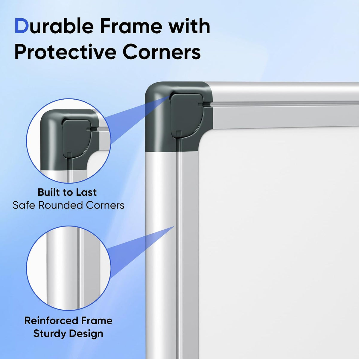 VUSIGN Magnetic White Board Hanging 36" x 24" for Wall, Dry Erase B...