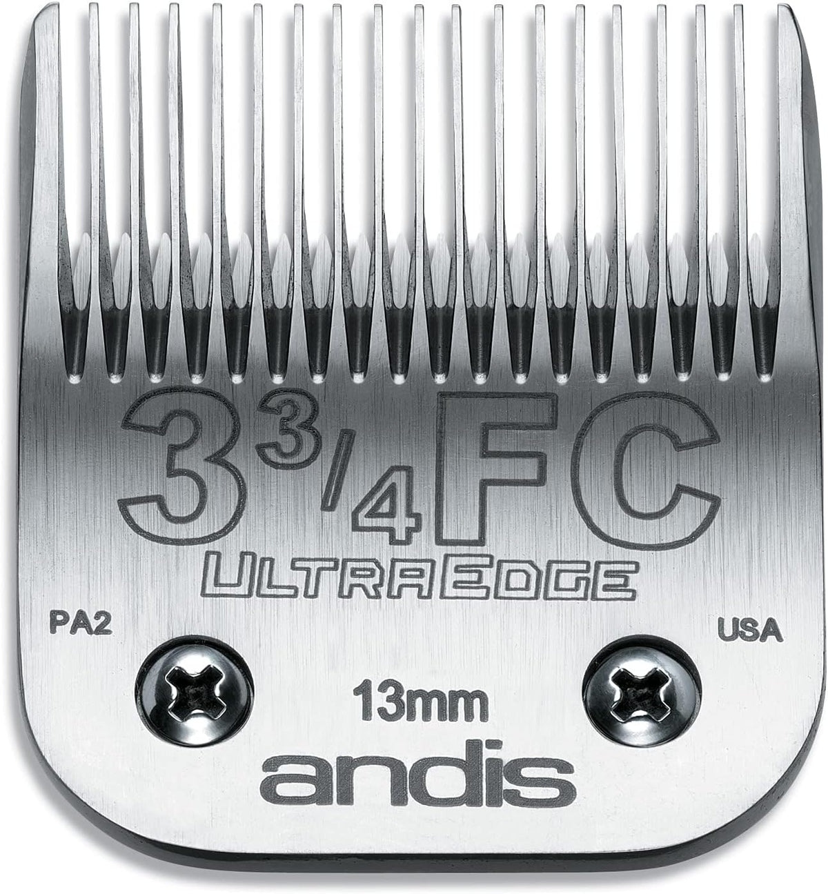Andis 64135 UltraEdge Detachable Blade, Size 3-3/4FC, 1/2in Cut, Chrome