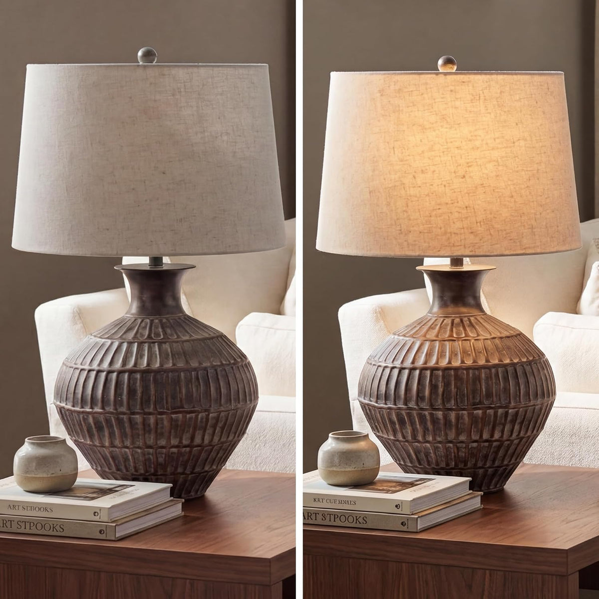 Signature Design by Ashley Magan Metal Table Lamp, 28", Antique Bronze