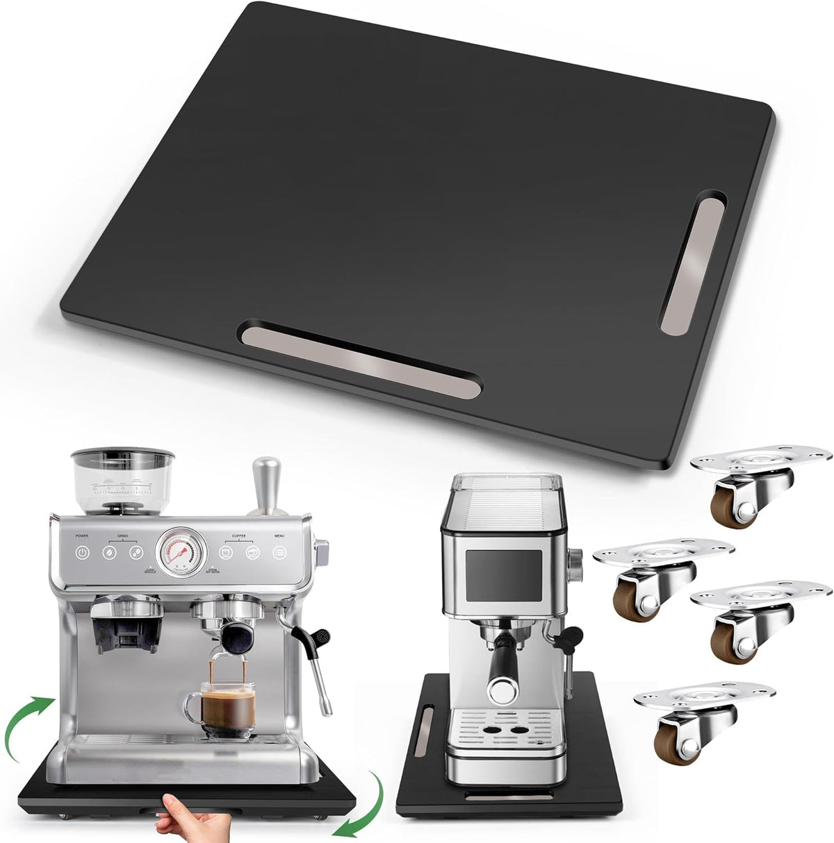 Joy&Grace Appliance Slider for Kitchen Appliances 360° Rolling Sliding Tr...