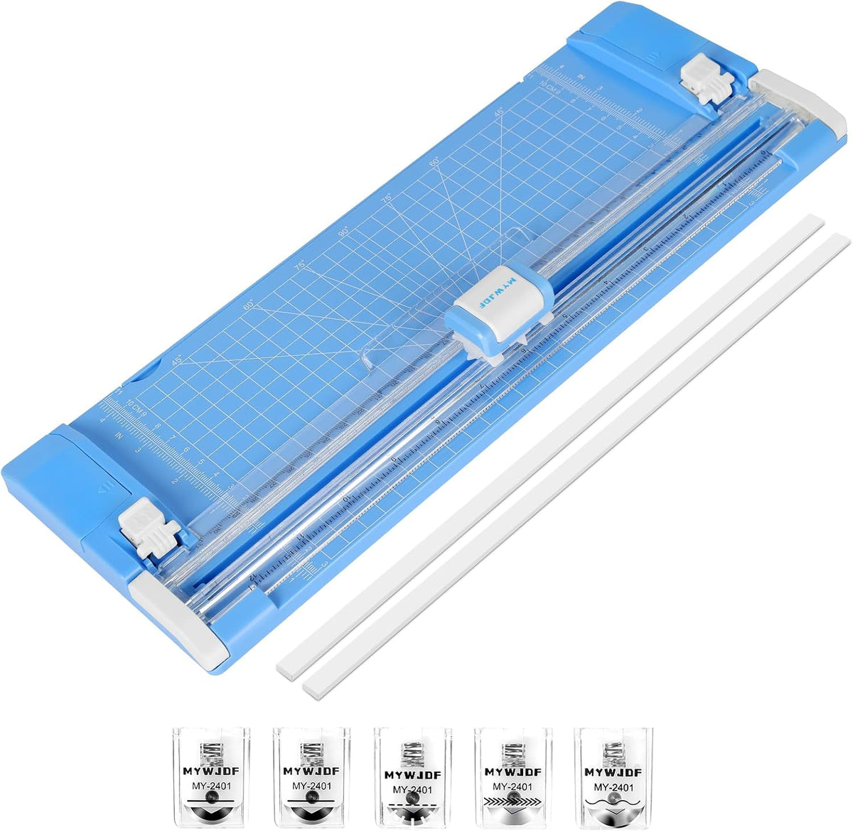 Paper Cutter, 12 Inch Rotary Trimmer, 4-Function Blades, Up to 6 Sheets Cut w...