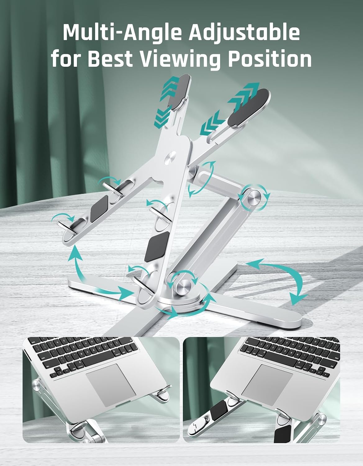 N86 Laptop Stand for Desk, 360° Rotating Adjustable Laptop Stand