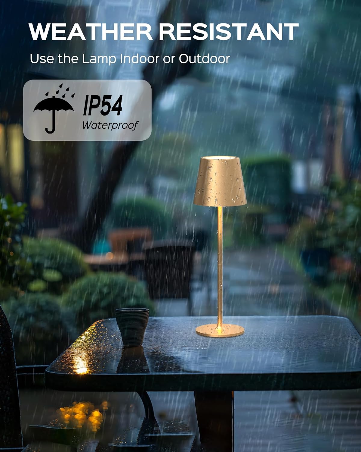 JACKYLED Cordless Lamps, 3 Height, 3 Colors Smooth Dimming, 5000 Capacity