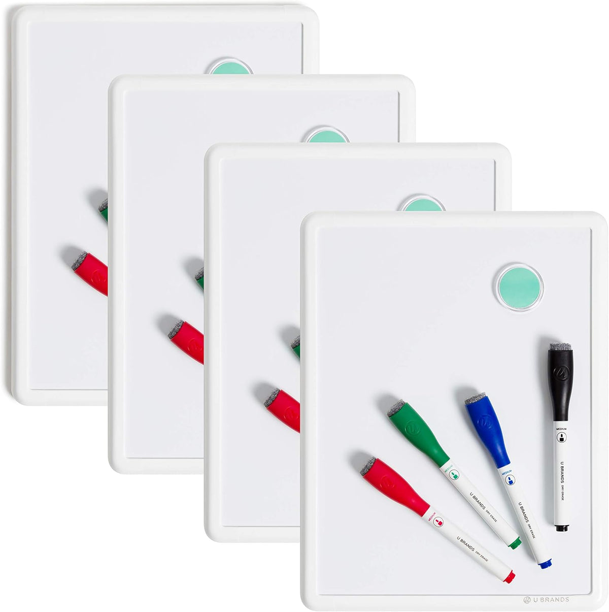 U Brands Contempo Magnetic Dry Erase Board White Board Bundle, 8.5" x 11...