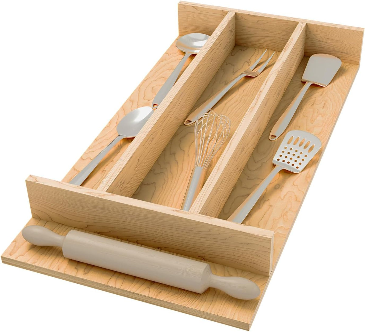 Rev-A-Shelf Natural Maple Right Size Drop-In Utensil Drawer Insert
