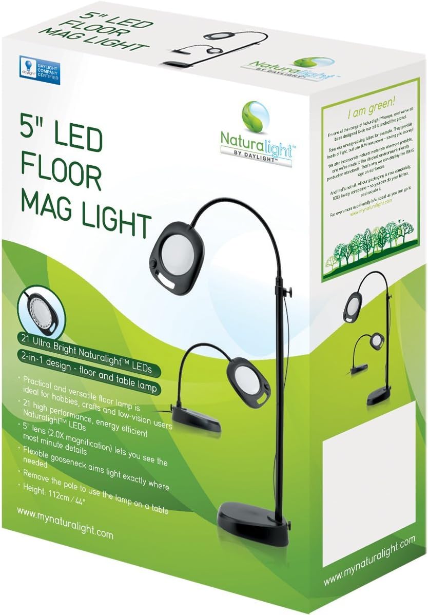 Daylight Company LED Floor Lamp and Table Lamp, Standing Lamp for Living Room...