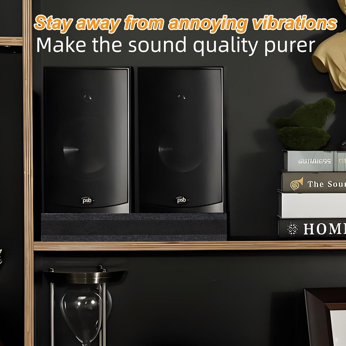 2-Pack Studio Monitor Speaker Noise Isolation Pads 3-Layer Acoustic Stand Ris...