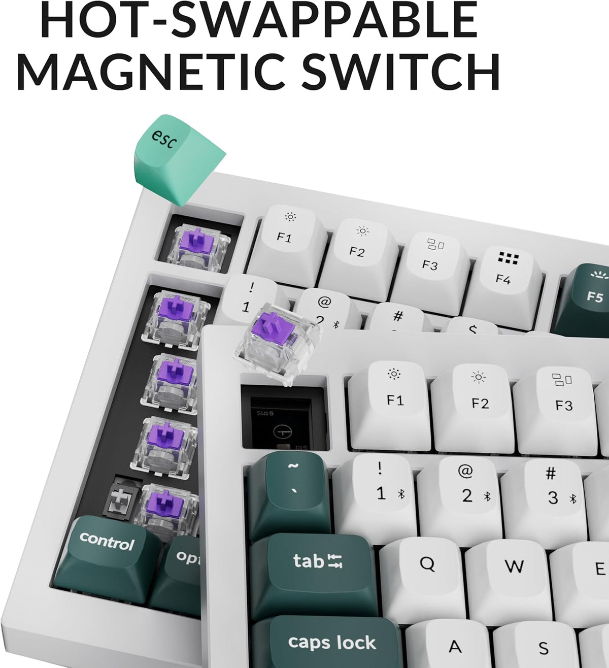 Keychron Q1 HE Wireless Custom Magnetic Keyboard, QMK Launcher