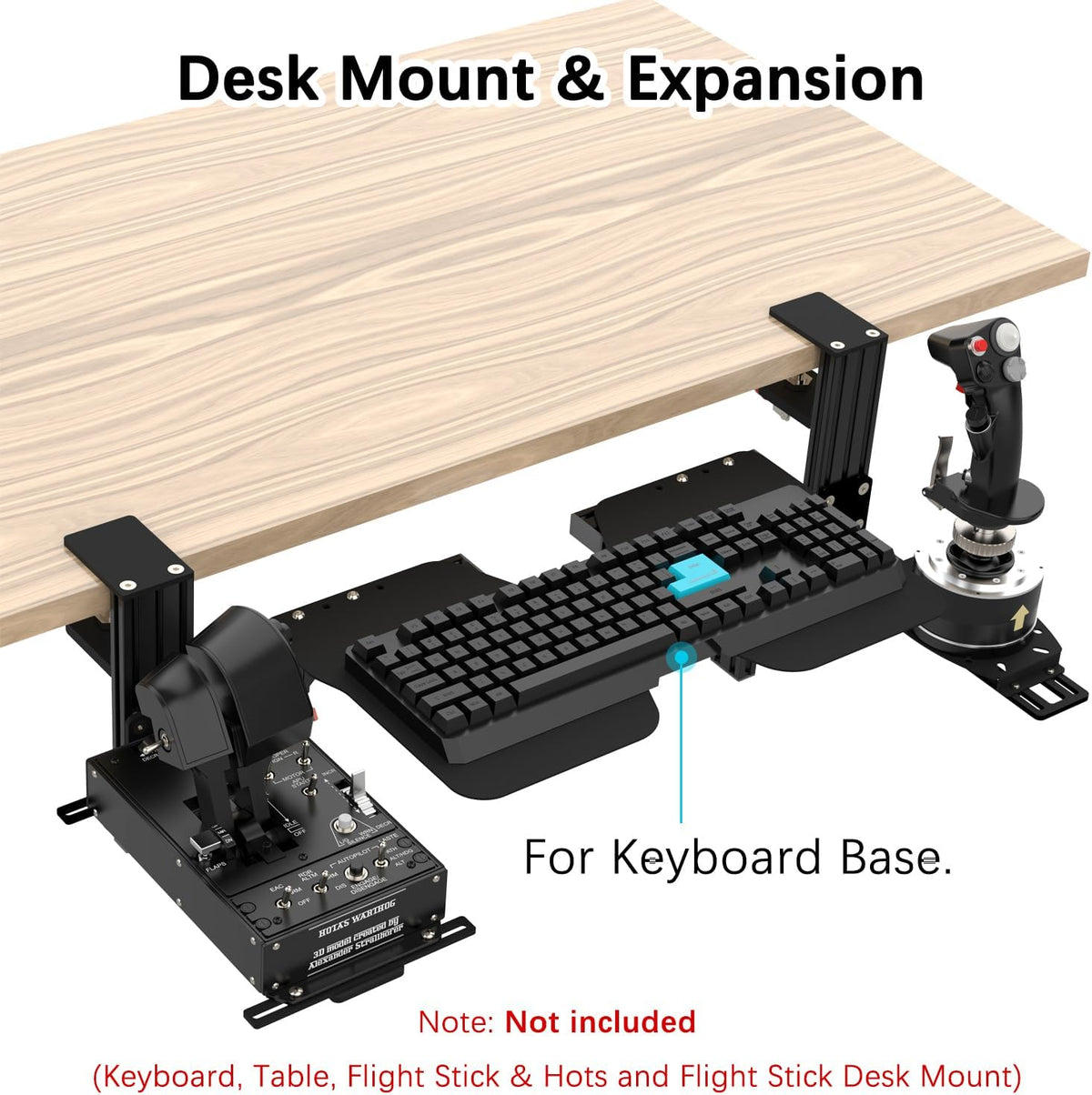 EG STARTS 1x Metal Extend Mouse Pad Holder Platform, Adjustable Horizontally ...