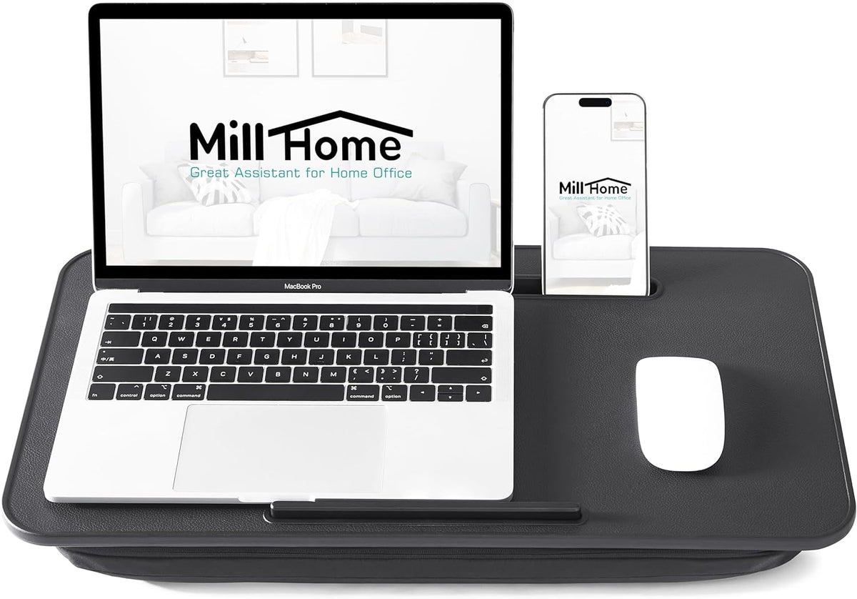 Lap Desk with Cushion, Fits up to 17 inch Laptop, Pillow Designed, Portable L...