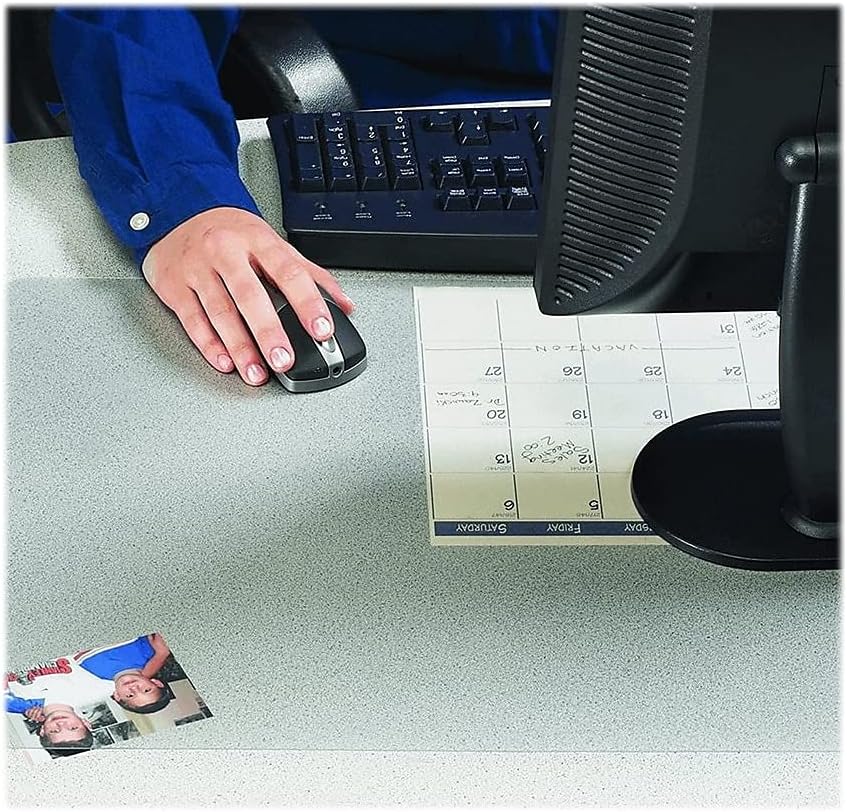 Artistic Krystal View Clear Antimicrobial Desk Pad Organizer, Non-Stick Mat P...