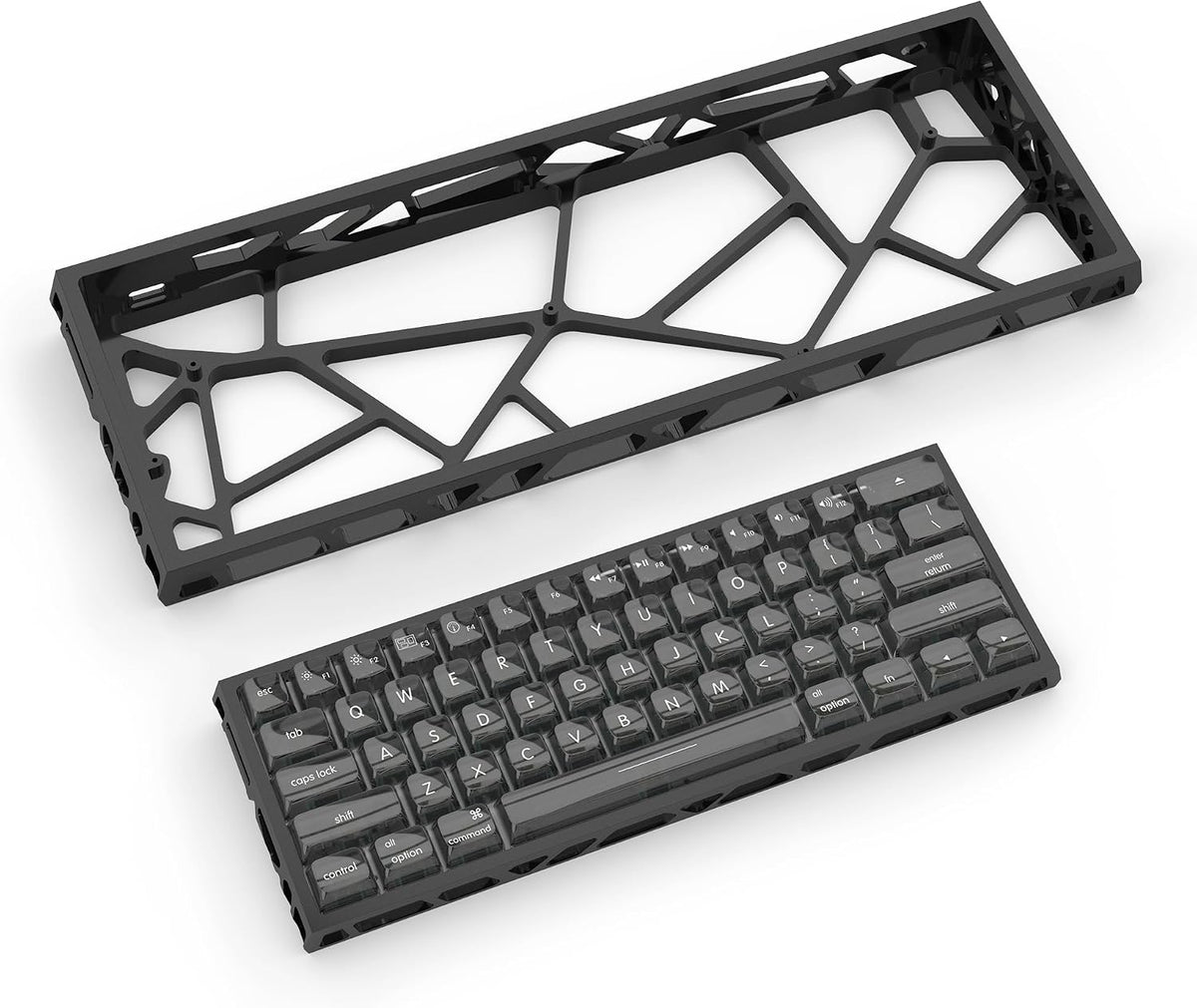 kutethy KY60 Hollow Out Aluminum Keyboard Case,60% Mechanical Keyboard Shell ...