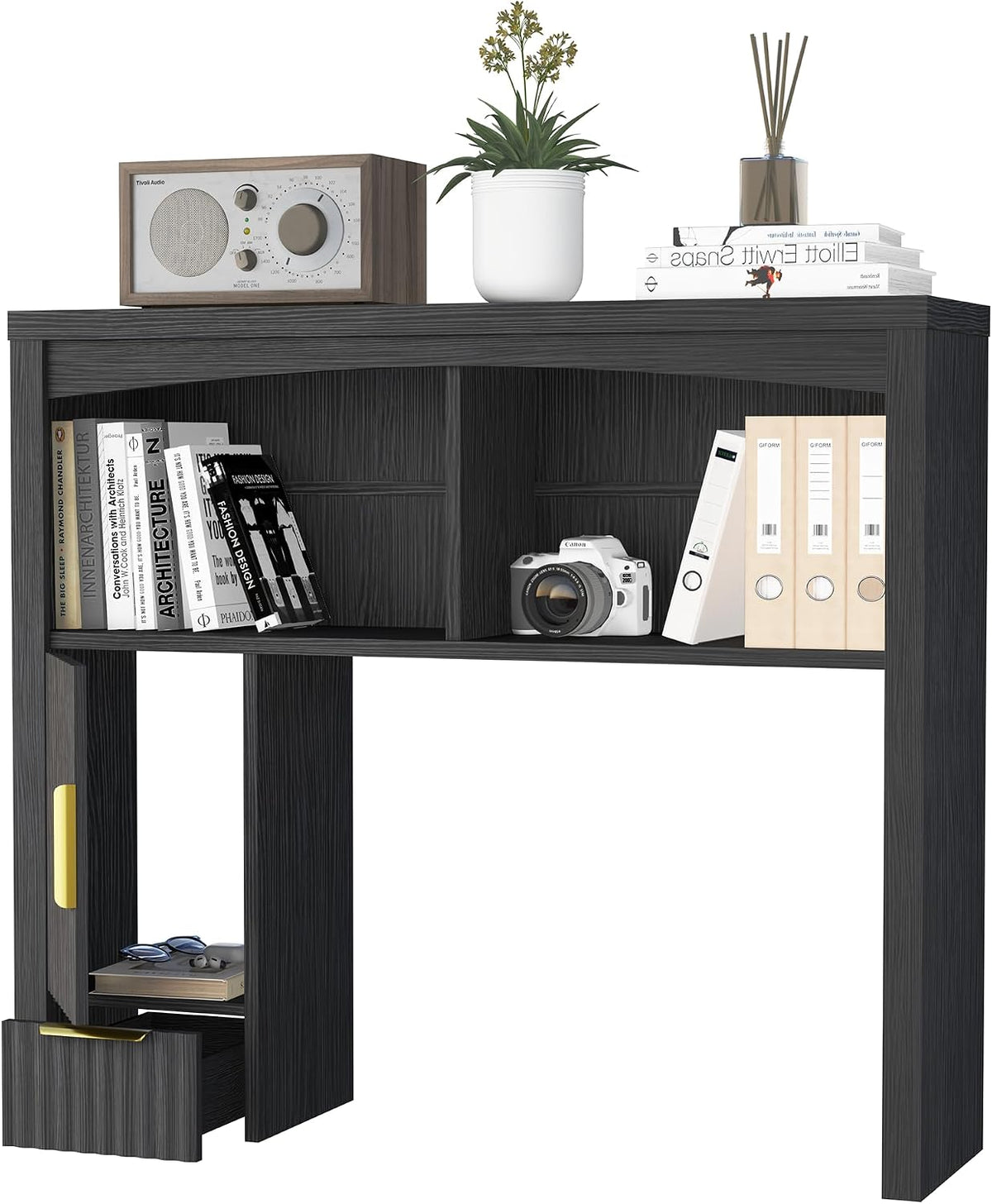 Desk Hutch Shelf, Desktop Shelf Organizer 37 inch Wide Desktop