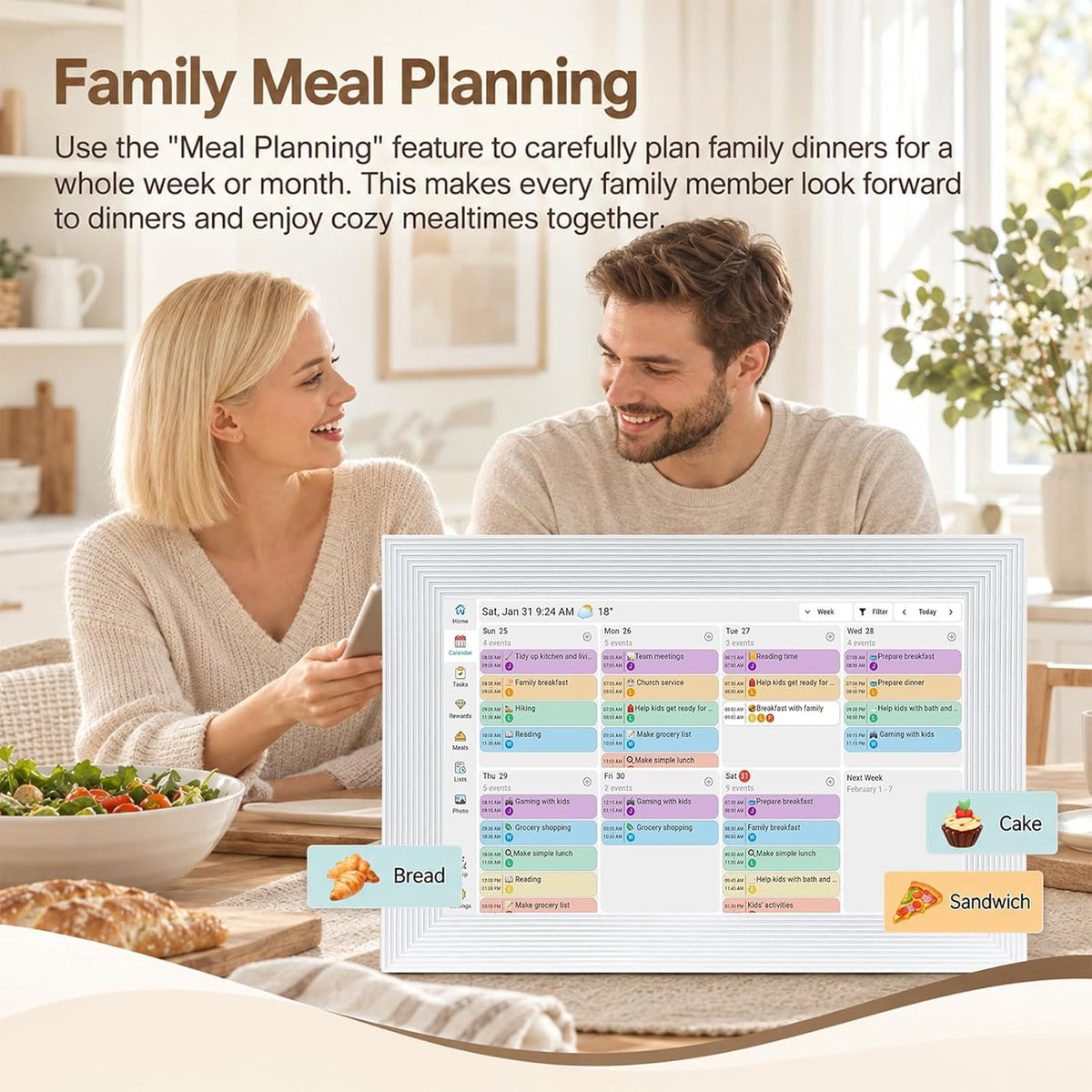 10.1" WiFi Digital Family Calendar