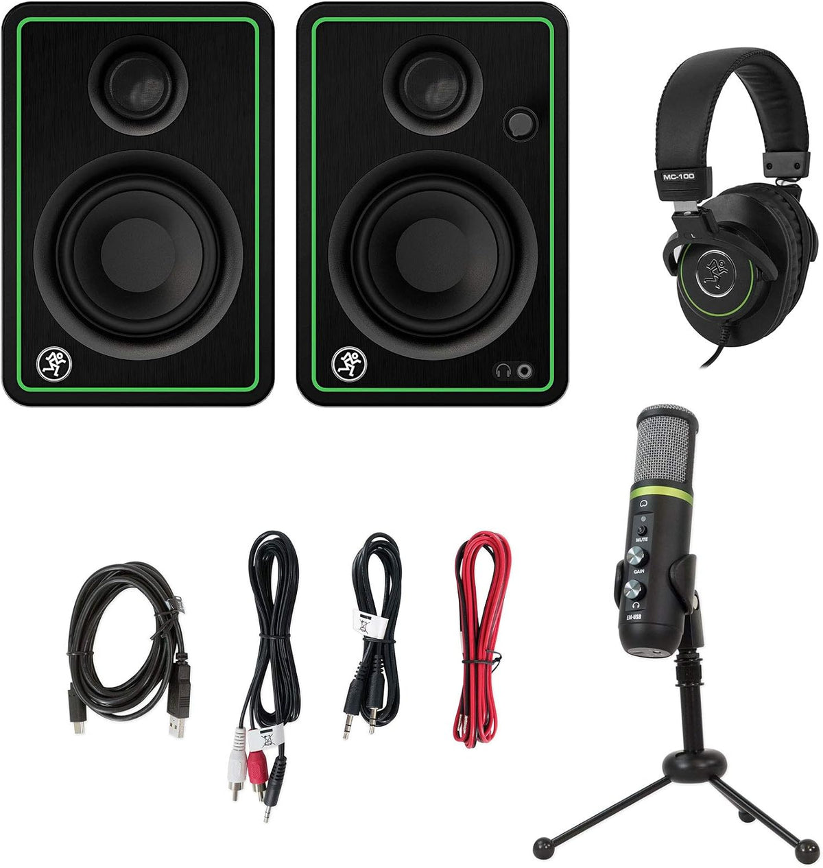 Mackie Creator Bundle with USB Microphone and Monitors