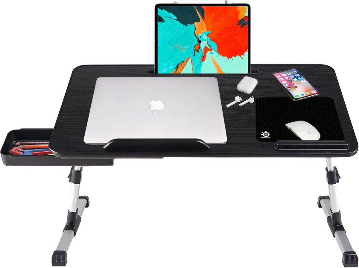 Lap Desk for Laptop,BUILDEC Adjustable Laptop Stand for Desk with Storage Dra...
