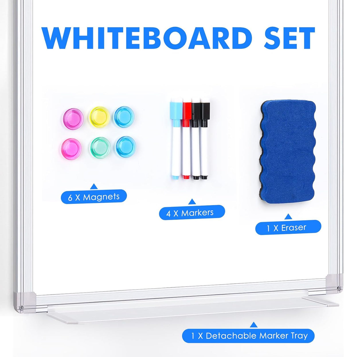 Maxtek Magnetic Dry Erase Board for Door 24 x 18 in