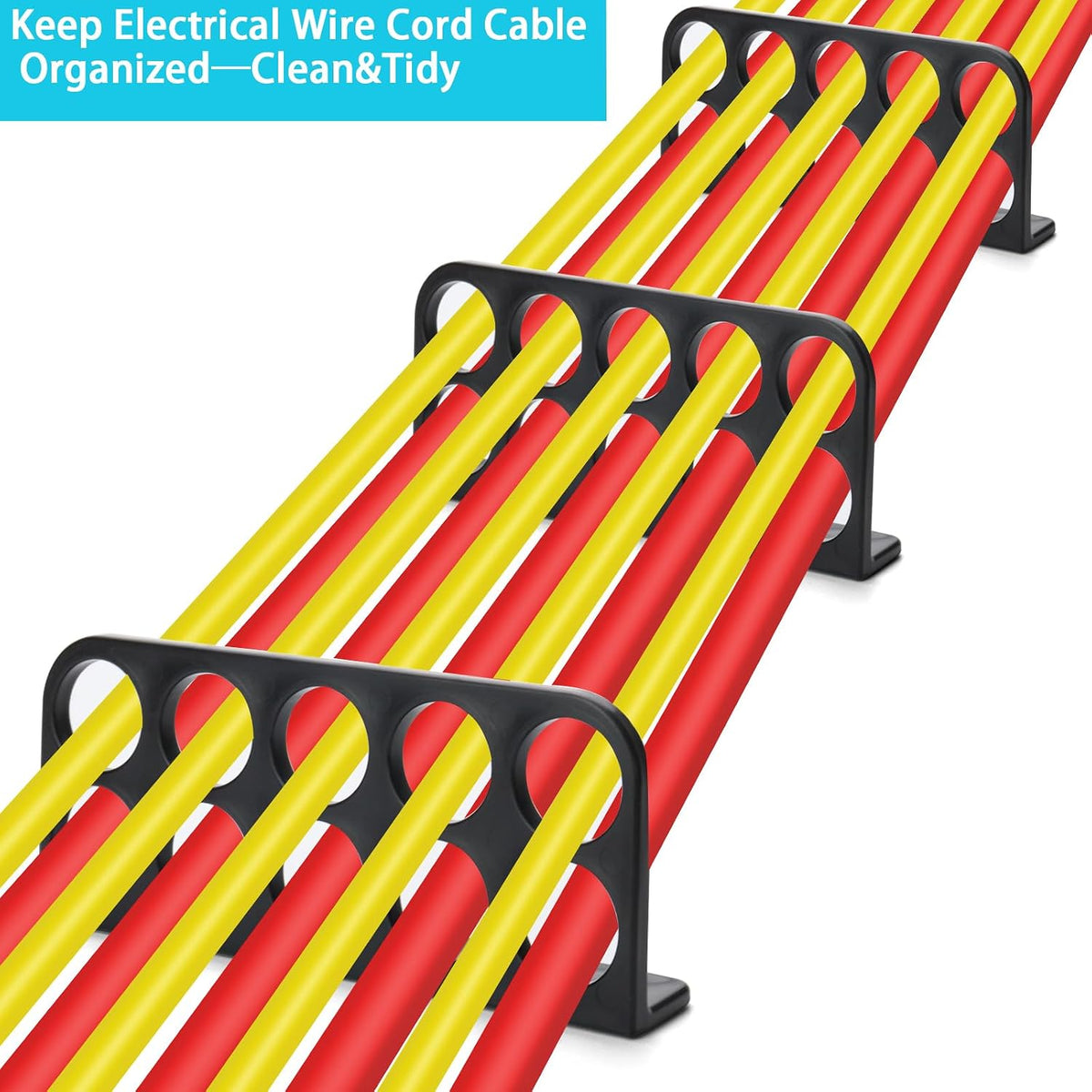 50Pack Cable Chase Wire Bracket,Cable Chase Bracket Support Organizer