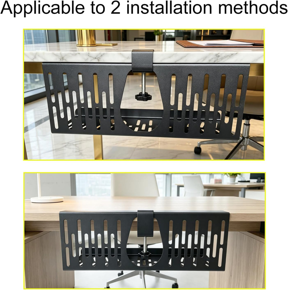 Under Desk Cable Management Tray, Cord Organizer for Desk Cable Management Tr...