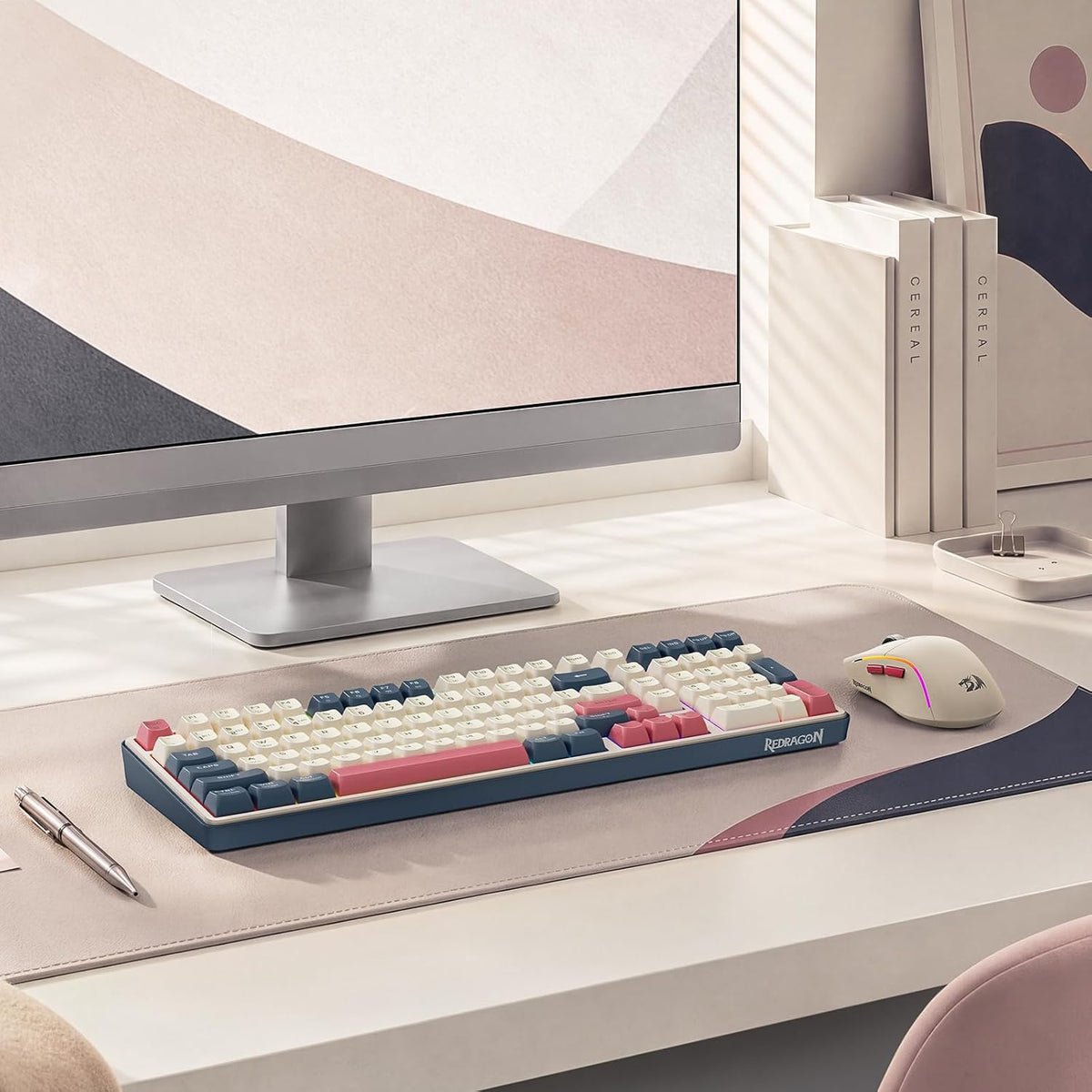 Redragon S174 Gaming Keyboard and Mouse Wireless with Tri-Mode, RGB Keyboard ...