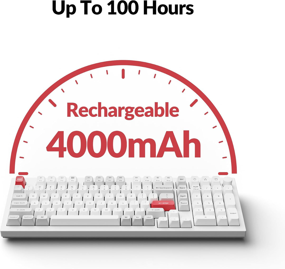Keychron Q5 Pro 96% Wireless Mechanical Keyboard Full Aluminum - White