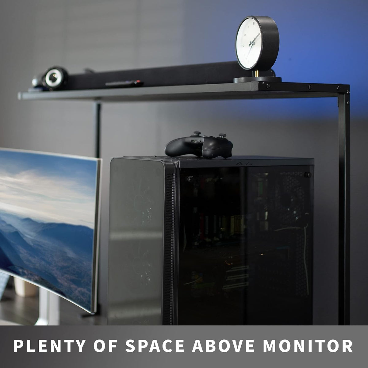 VIVO Clamp-on 42 in Overhead Desk Shelf Mount