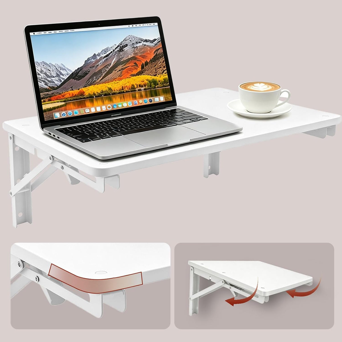 Folding Shelf Wall Mounted for Small Space,