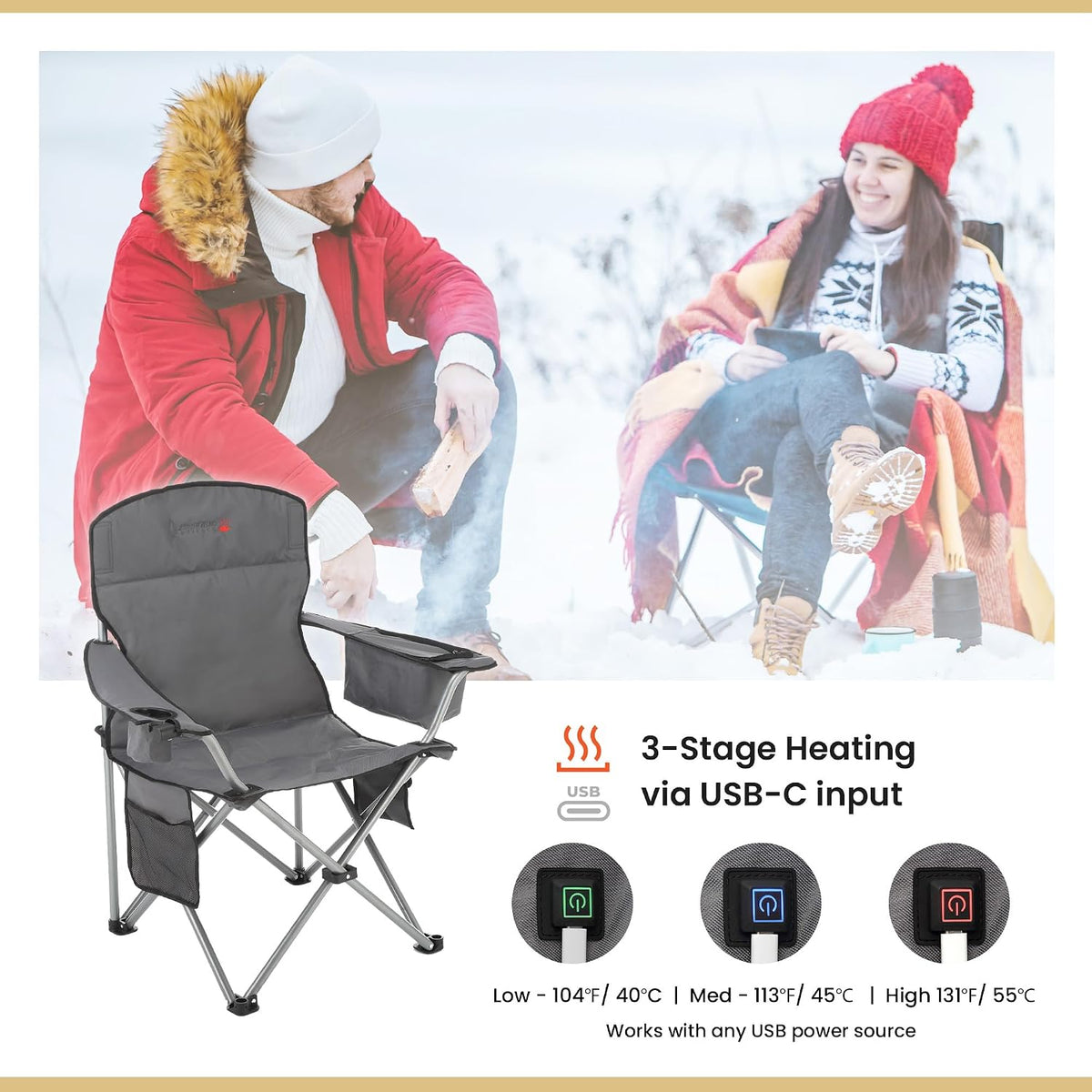 ARROWHEAD OUTDOOR Folding Hammock Chair, Heavy Duty Camping Seat