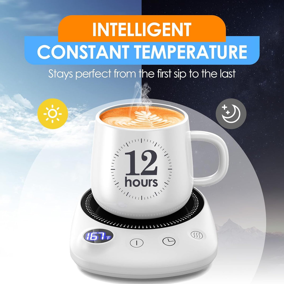 Coffee Mug Warmer - Fastest Heating & Highest Temperature, Coffee Cup War...