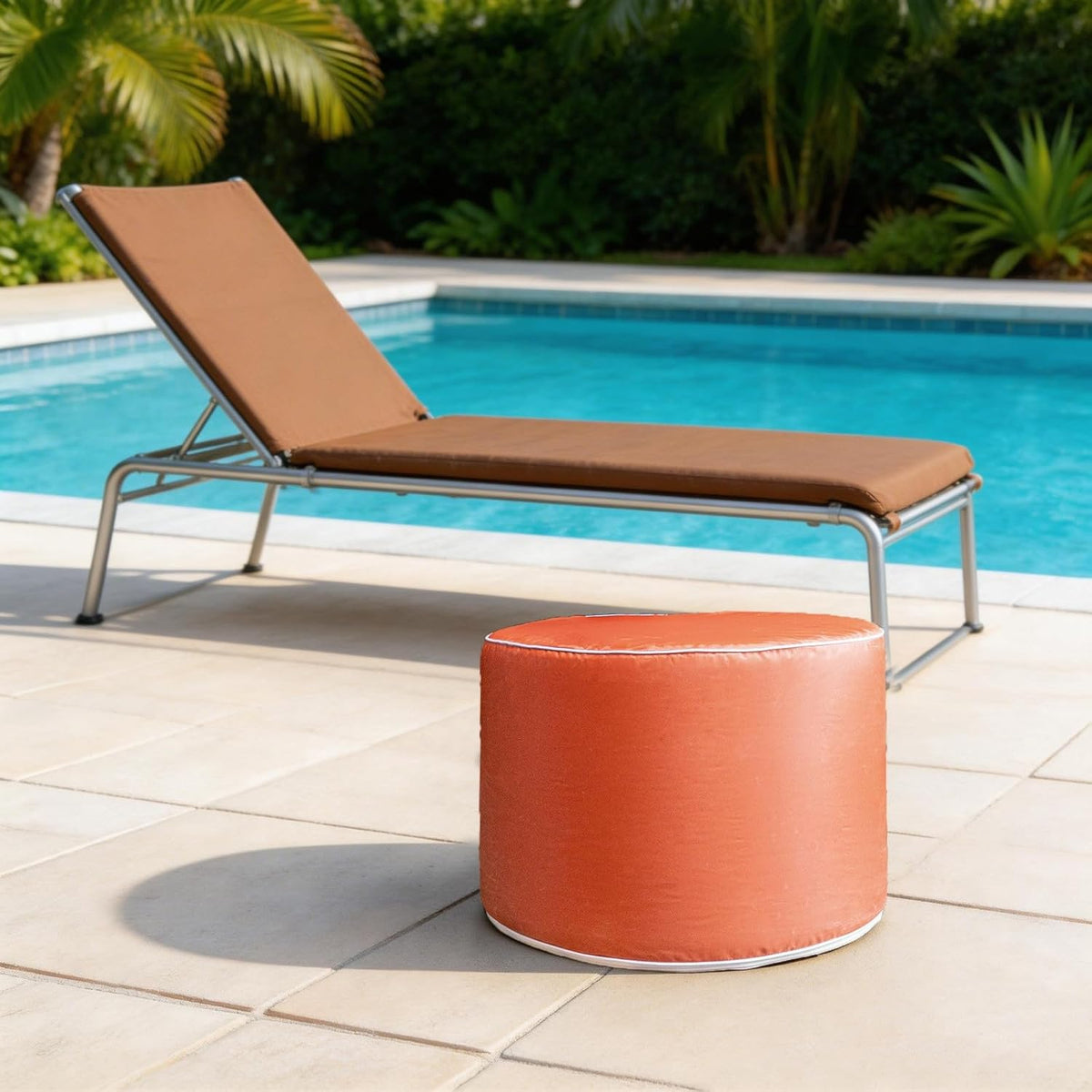 Multipurpose Outdoor Ottoman for Patio 20x14 Inches, Backyard, Additional Sea...