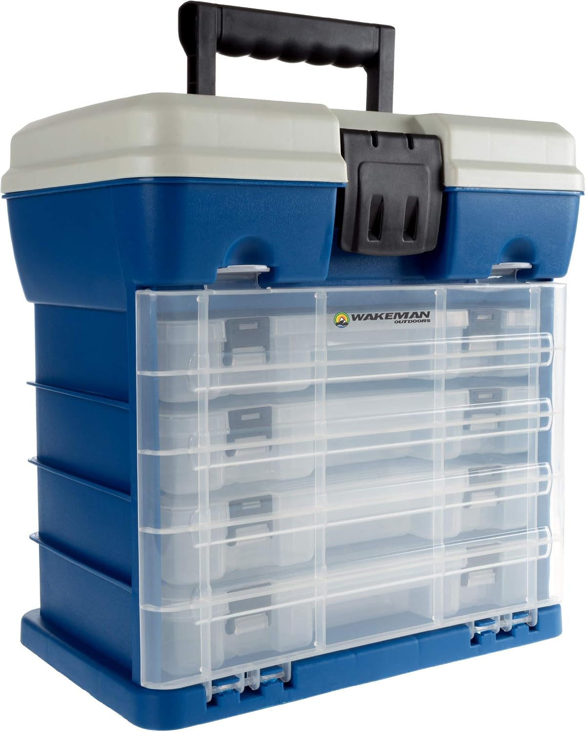 Storage Tool Box-Durable Organizer Utility Box-4 Drawers, 19 Compartments Eac...