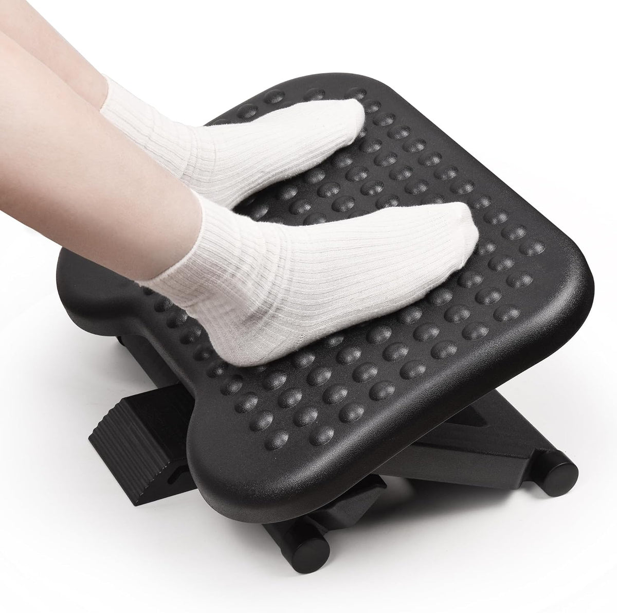 Auslar Foot Rest Under Desk at Work, Ergonomic Desk Footrest with Massage