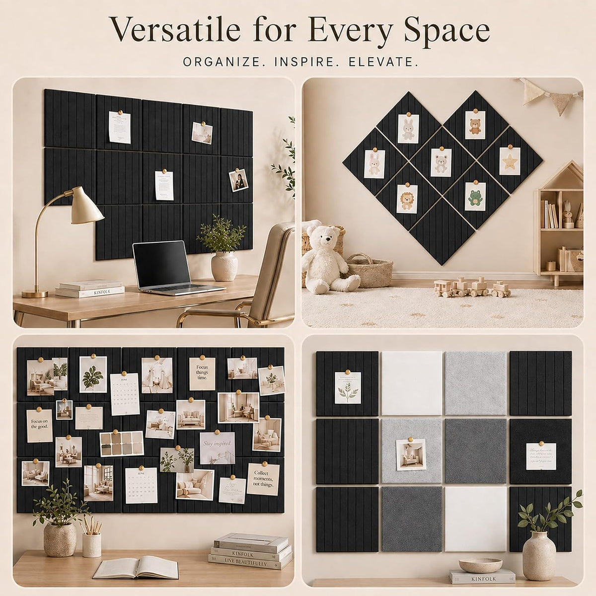 Felt Bulletin Board & Cork Board Alternative 48" x 36"- 12 Pack