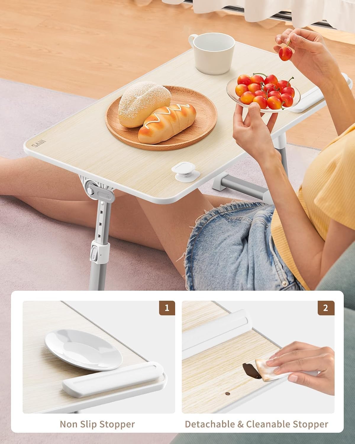 Laptop Desk Table, SAIJI Laptop Stand, Portable Lap Desks