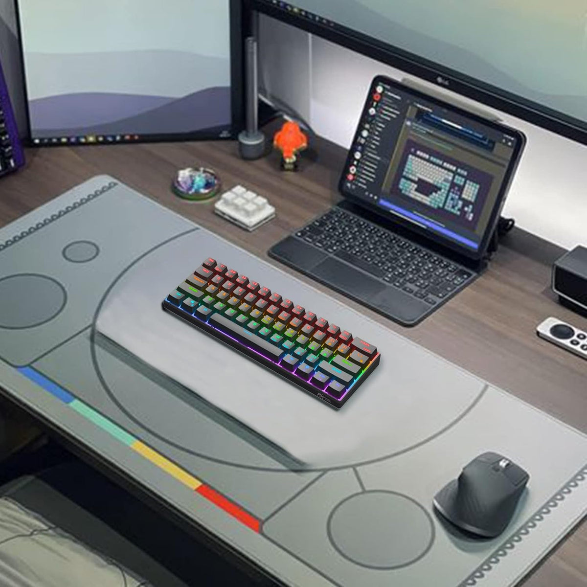 RK ROYAL KLUDGE RK61 Wired 60% Mechanical Gaming Keyboard Programmable QMK/VI...