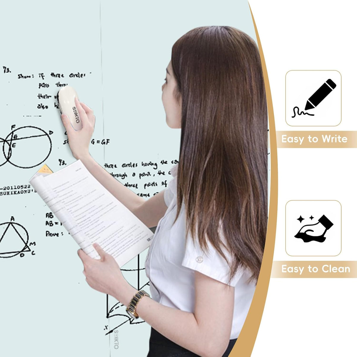 Glass Whiteboard - Glass Dry Erase Board 48" x 72" Magnetic White B...
