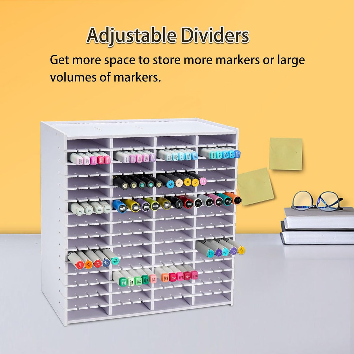 SANFURNEY Marker Pen Organizer Holder for 240 Markers