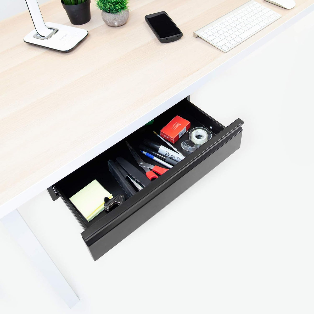 Mount-It! Under Desk Pull-Out Drawer, Steel, 20.2 x 12.2 in, 11 lb Capacity