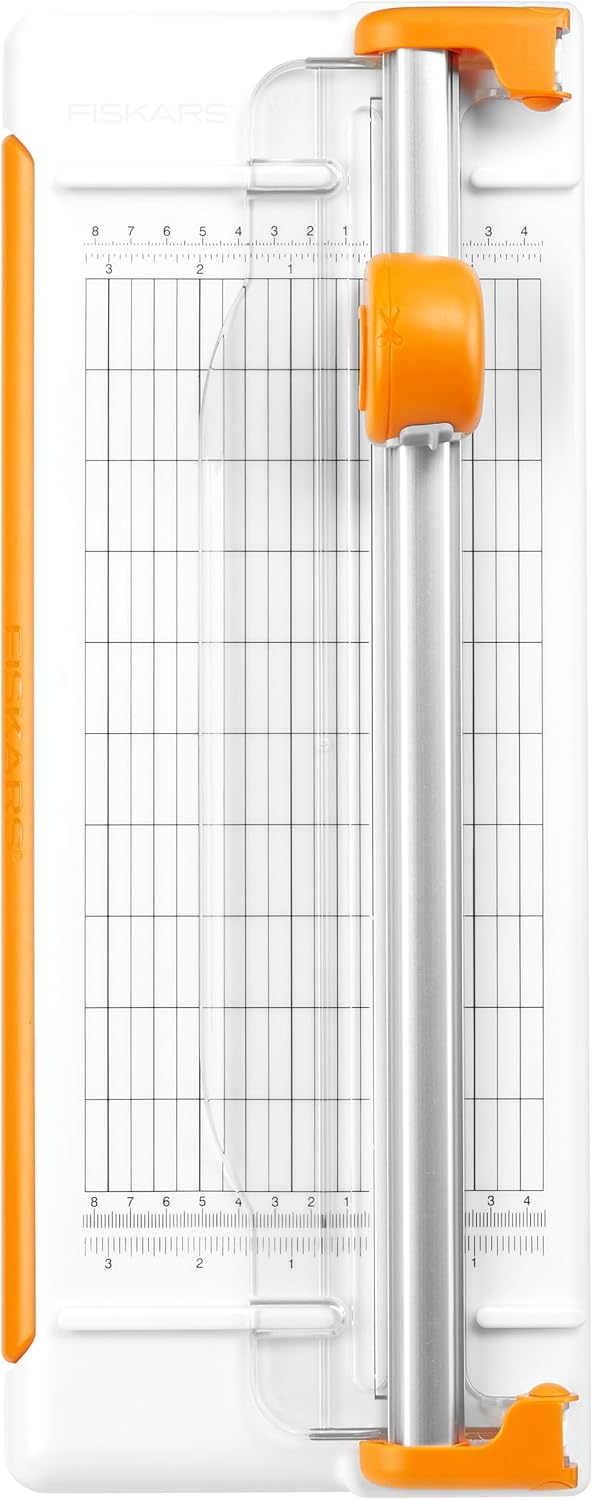 Fiskars Rotary Paper Cutter, Compact & Portable, 12" Cut Length