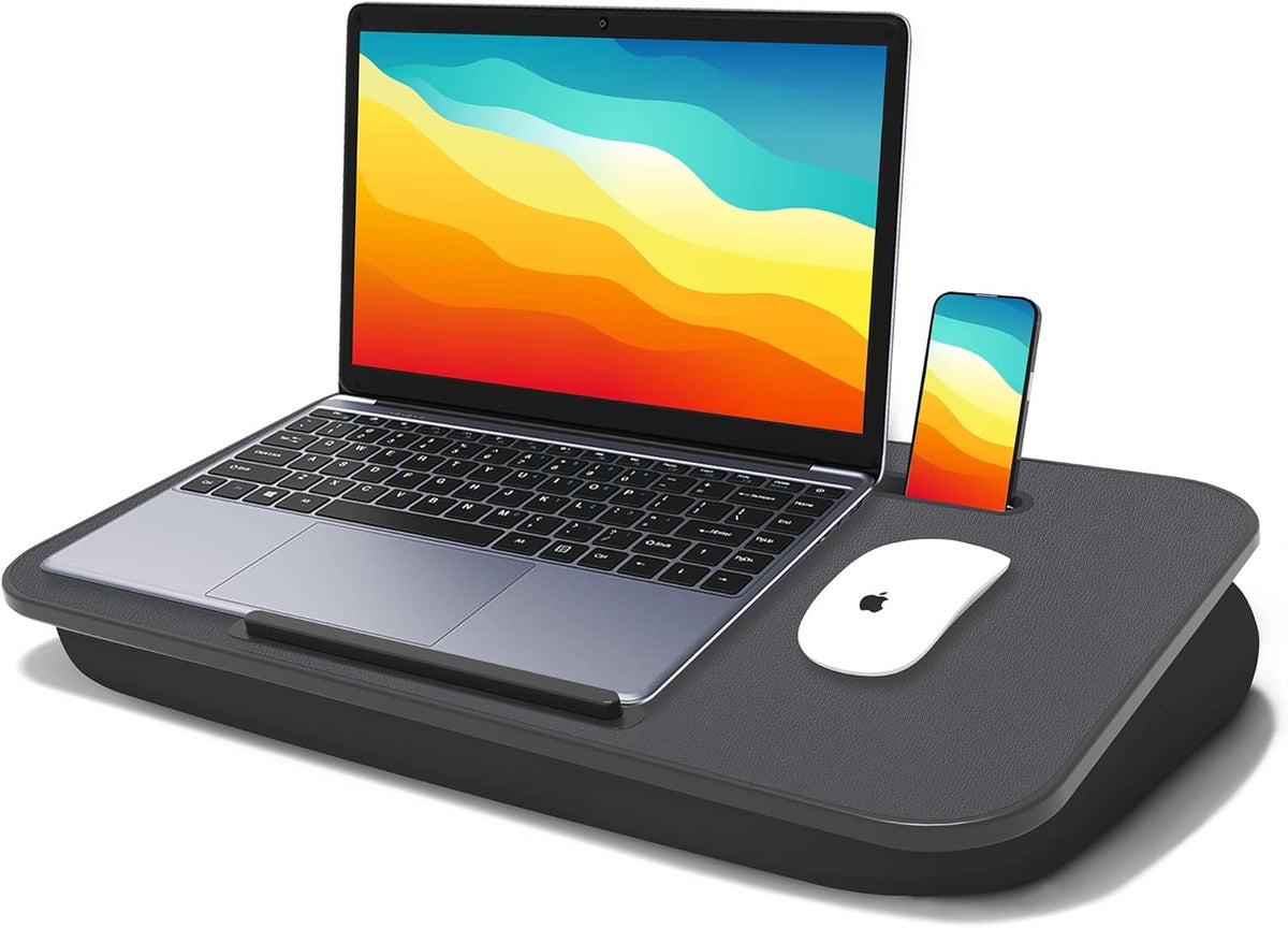 Lap Desk with Cushion, Fits up to 17 inch Laptop, Pillow Designed, Portable L...